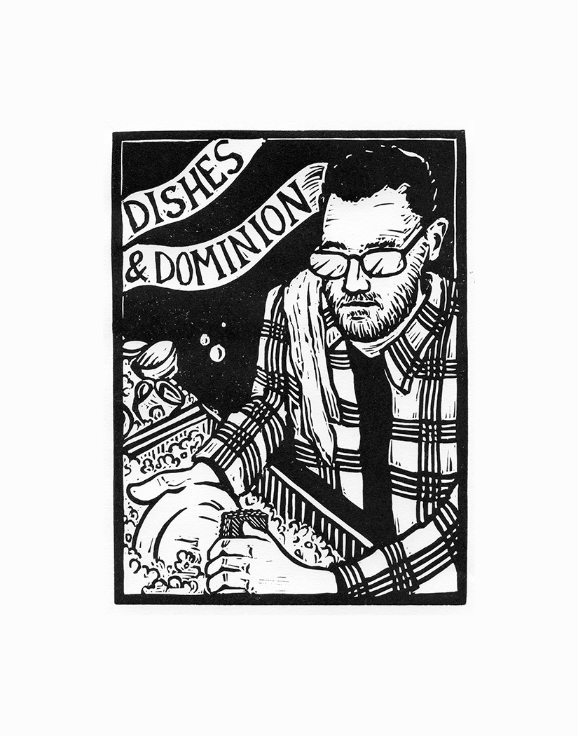 "ALL OF CHRIST" Linocut Print